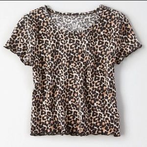 Cheetah Print AEO top